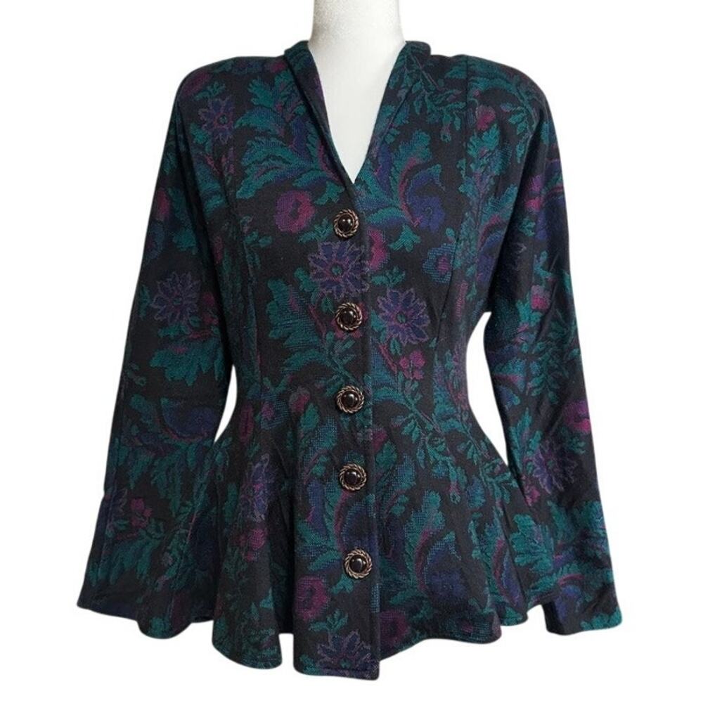 Vintage Tarazzia Floral Blazer Jacket